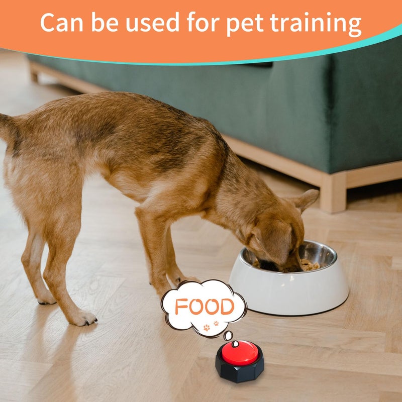 RIBOSY Dog Training Buzzer, Recordable Button, Record and Playback Your Own Message to Train Your Dog Voice What They Wants and Needs - Image 4